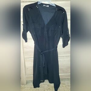 Elegant Black Women's Dress /free Item Included
